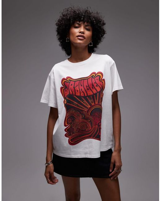 Wrangler T-Shirt Met Grafische Print Op De Borst in het White