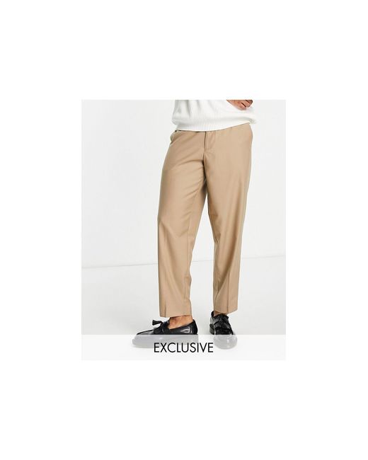 Pantaloni oversize eleganti color cuoio da Uomo di New Look in Marrone |  Lyst