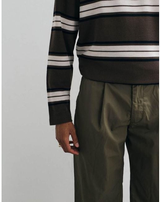 Jack & Jones Black Wide Fit Tailored Trousers for men