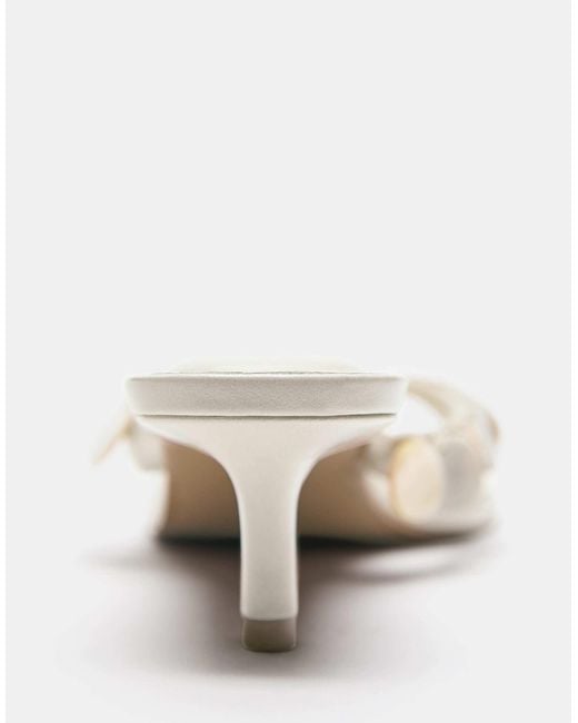 Sandales ornées Pull&Bear en coloris Natural
