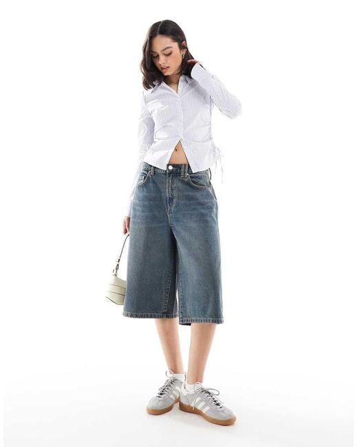 Cotton On Blue 90S Long Denim Short
