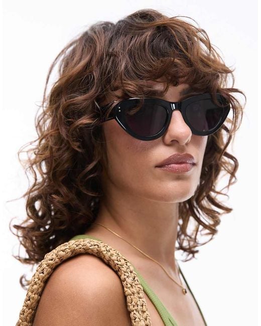 Jimmy Fairly Brown The Lucia Slim Cat Eye Sunglasses