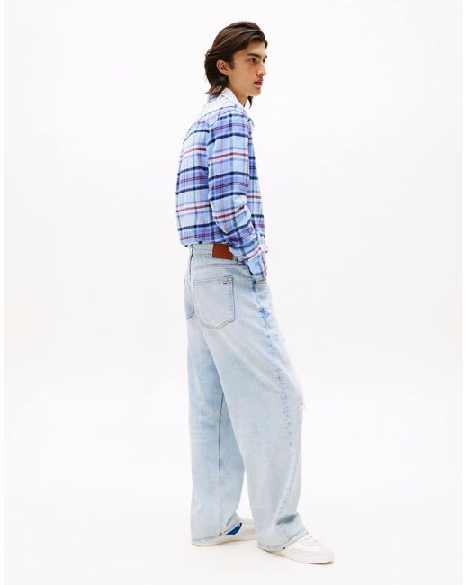 Tommy Hilfiger Blue Jamie Loose Straight Leg Ripped Jeans for men