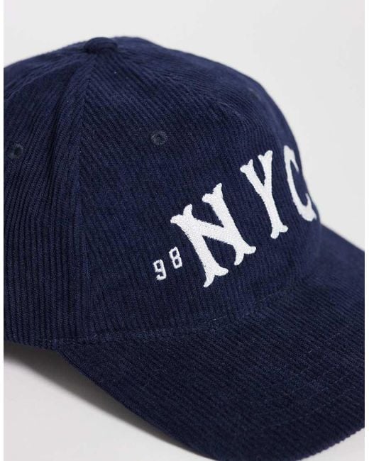 Cotton On Blue 5 Panel Nyc Hat for men