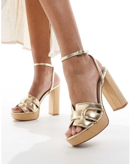 ALDO Natural Valaberel Heeled Sandal
