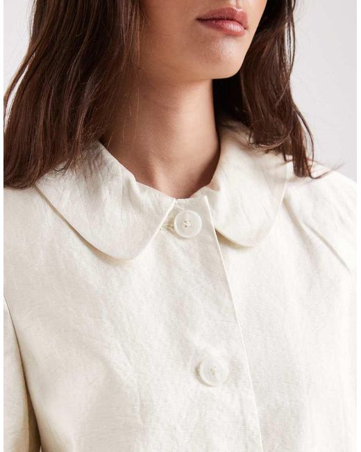Aware Natural Pocket Front Short Jacket Co-ord