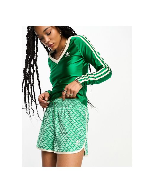 Pantaloncini top adidas verdi