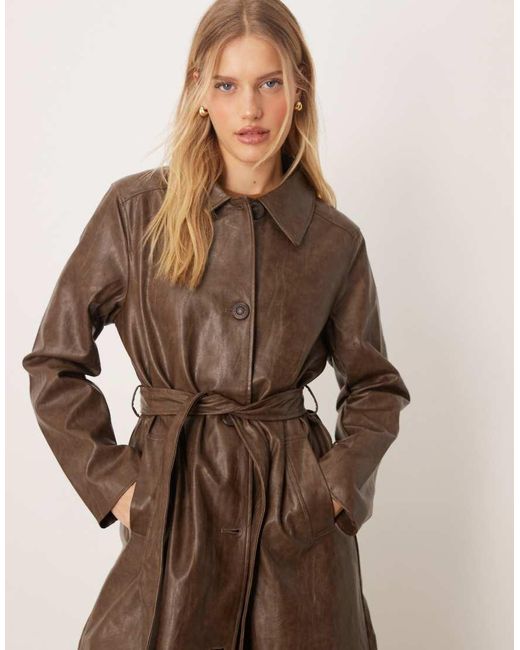 Vila Natural Long Coated Formal Coat