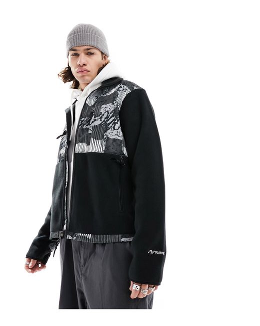 The North Face Black Denali Polartec Fleece Jacket for men
