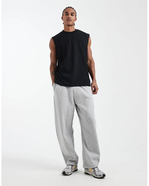 ASOS Black Essentials Oversized Tank for men