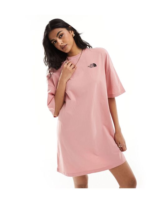 The North Face Pink – t-shirt-kleid