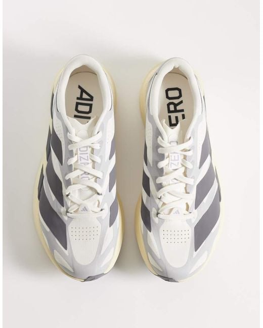 Adidas Originals White Adidas Running Adizero Evo Sl Exo Trainers for men