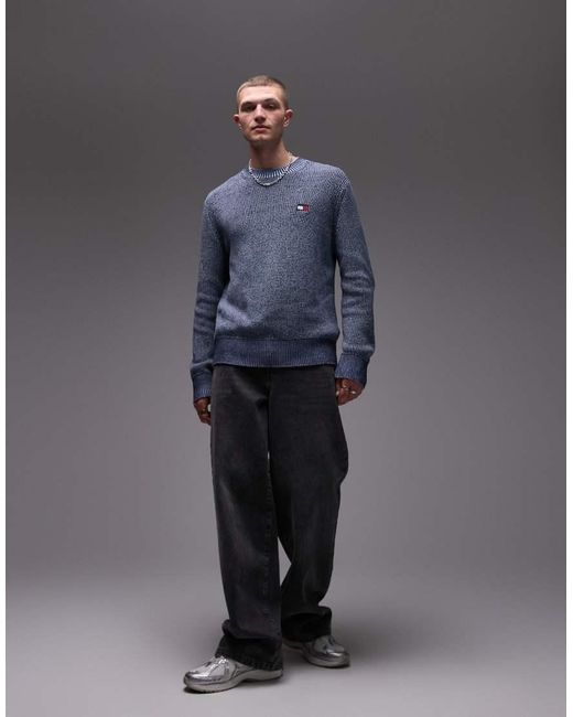 Maglione Con Stemma Del Logo di Tommy Hilfiger in Blue da Uomo