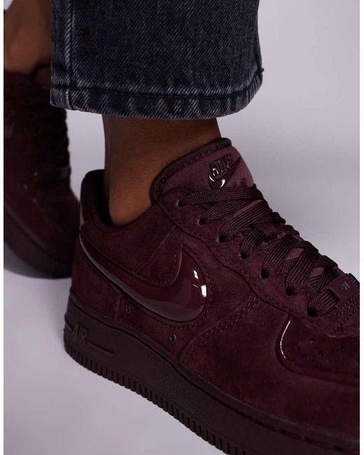 Nike Purple Air Force 1 '07 Bubble Swoosh Trainers