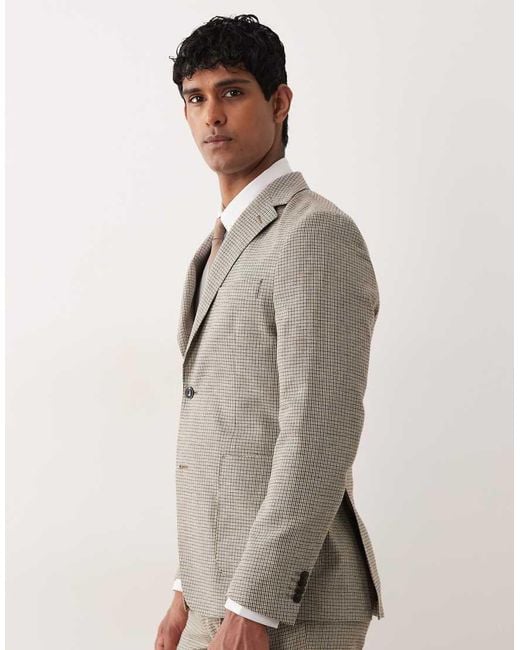 Barbour Gray For Houndstooth Blazer for men