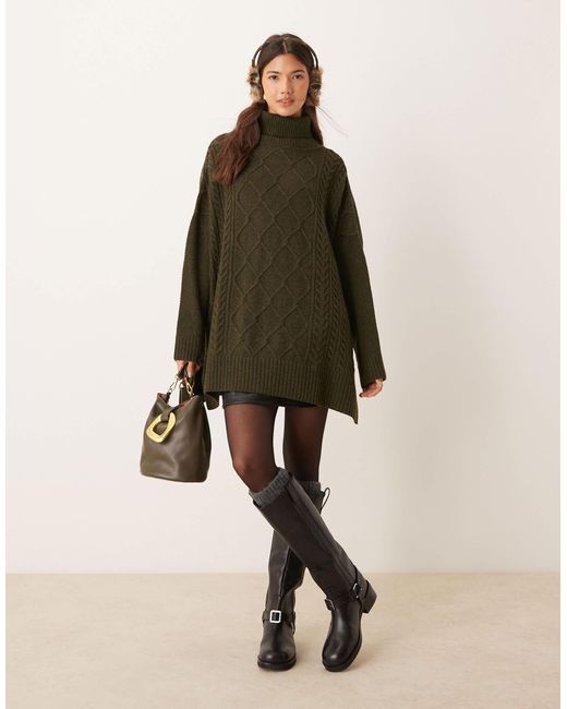 Barbour Green Burne Knitted Cape