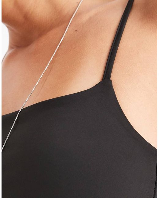 ASOS Blue Sculpting Cropped Cami Top