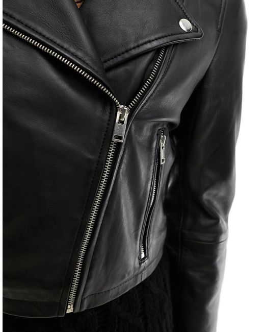 Olivia - giacca stile biker taglio corto di Bolongaro Trevor in Black