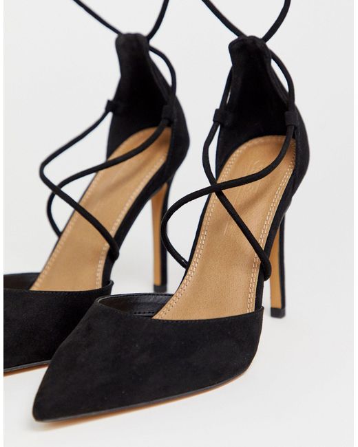 wide fit black stiletto heels