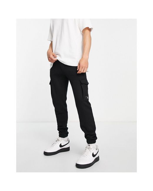 Jack & Jones Core Cargo jogger in Black for Men | Lyst