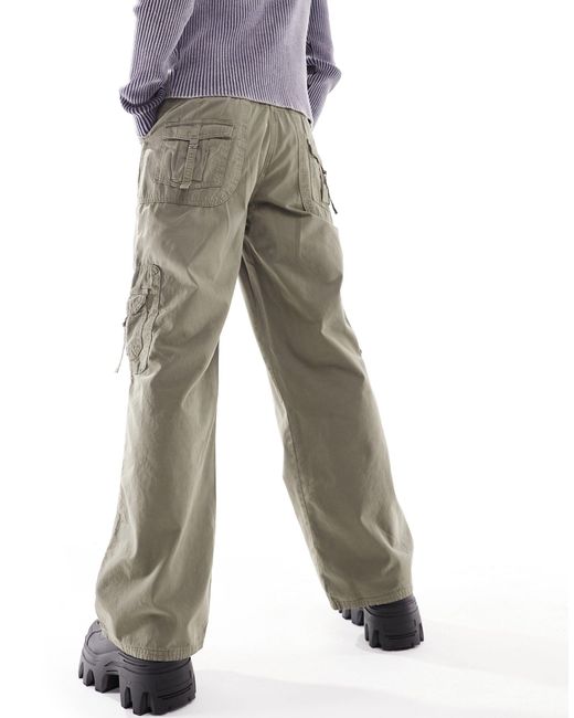 Pantalones cargo unisex con lavado estilo años 2000 Reclaimed (vintage) de color White
