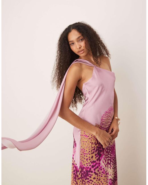 Mango Pink – asymmetrisches kleid