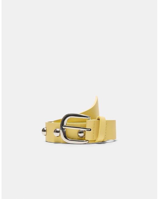 Stradivarius Metallic Basic Studded Belt