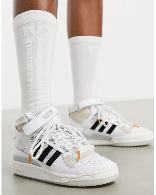 Ivy Park White Adidas X Forum Mid Trainers