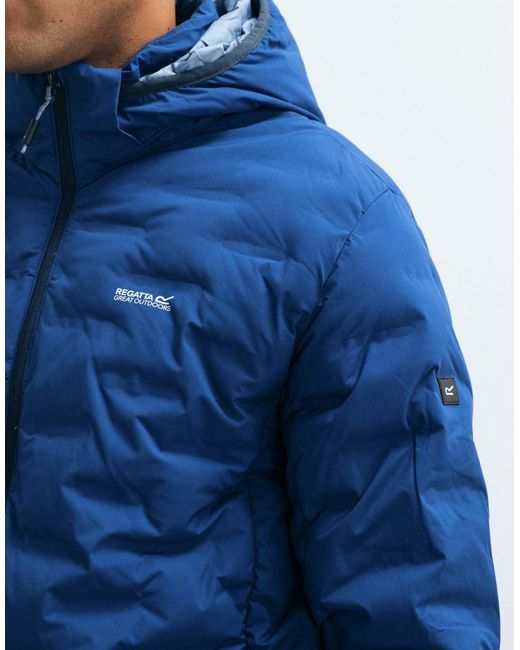 Regatta Blue Waterproof Astrel Quilted Jacket for men