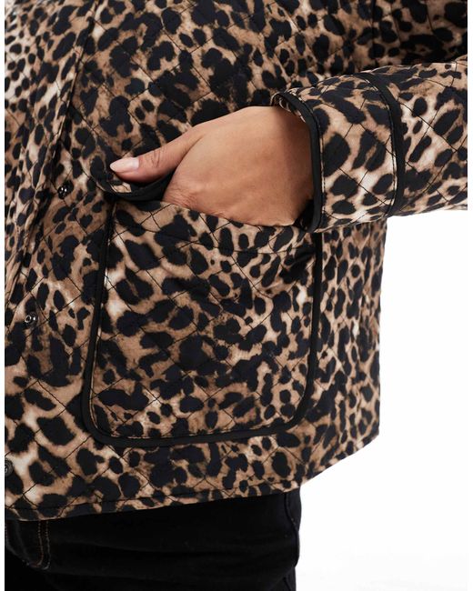 ONLY Brown Quilted Jacket