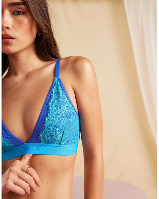 Lemonade Dolls Blue – synergy – bustier aus spitze und netzstoff