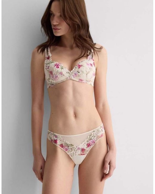 Intimissimi Brown Stampa Brazilian Briefs