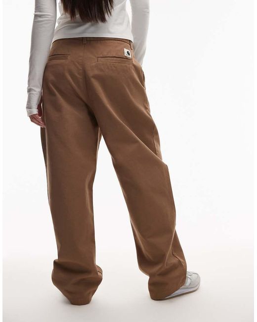 Carhartt White Brady Loose Fit Pants