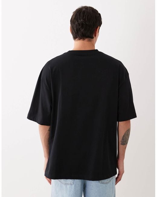 ASOS – 2er-pack basic-t-shirts in Black für Herren