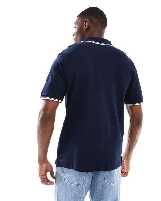 JJ Rebel Blue Short Sleeve Polo