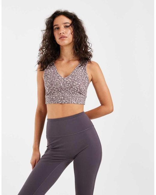 Sweaty Betty Purple Ultimate Studio Voop Bra
