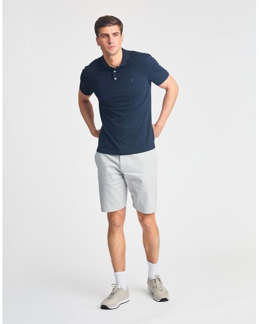 French Connection Blue Cotton Chino Shorts for men