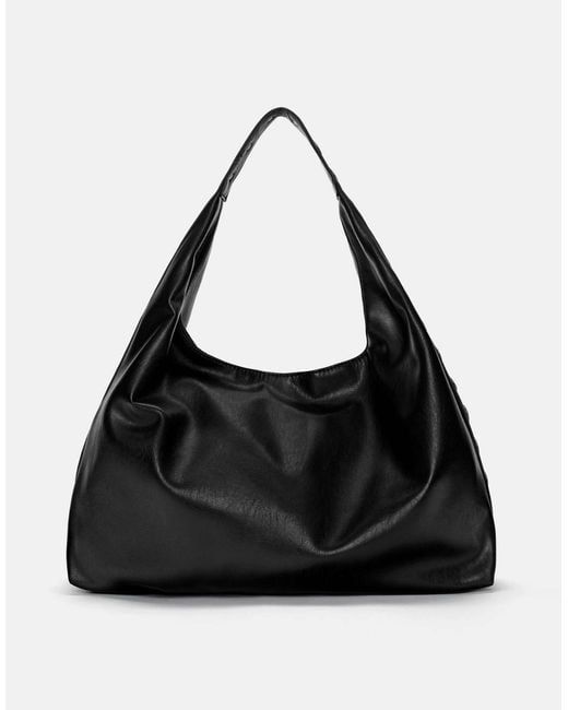 Pull&Bear Black – mit nieten besetzte handtasche