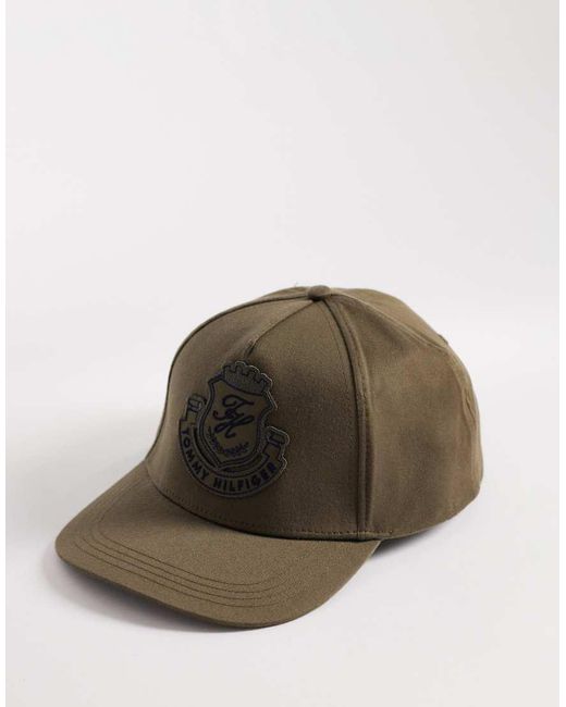 Tommy Hilfiger Brown Preppy Crest Cap for men