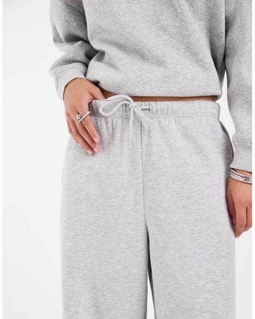 Pieces White Wide Leg jogger Co-ord