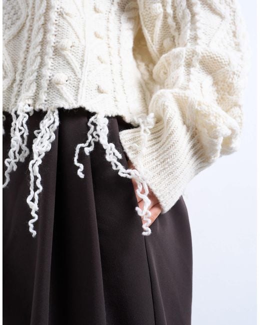 TOPSHOP White – strickpullover
