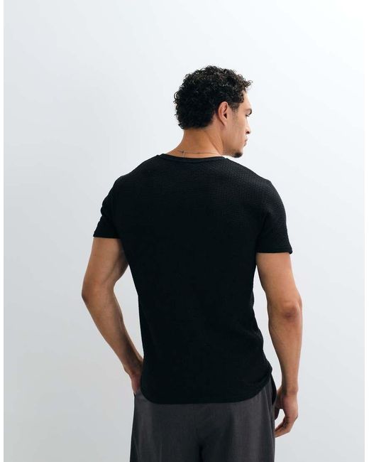 ASOS Blue Muscle Fit T-shirt for men