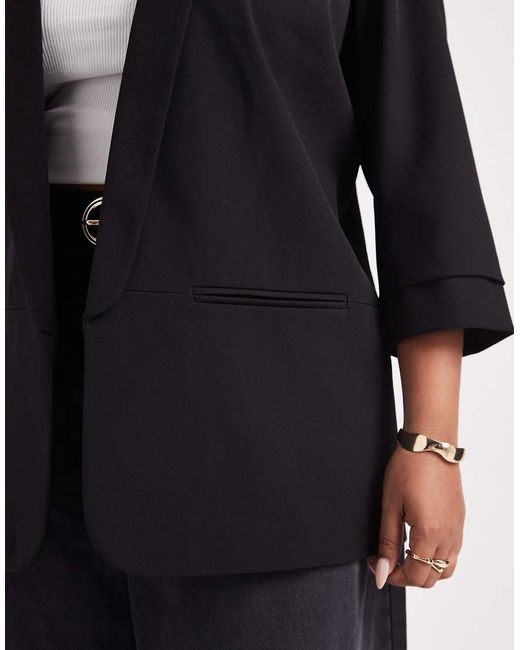 ONLY Black 3/4 Sleeve Blazer