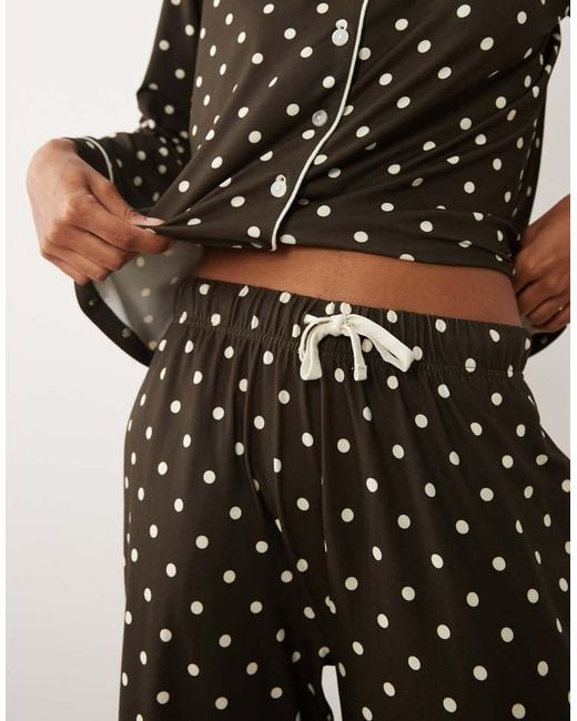 Threadbare Black Button Down Super Soft Pajama Set