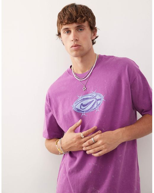 Nike Purple T-shirt With Graphic for men