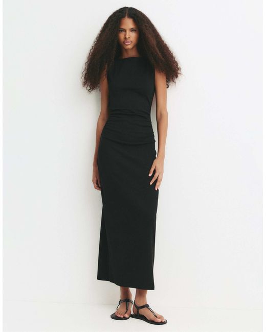 Pull&Bear Black – midikleid