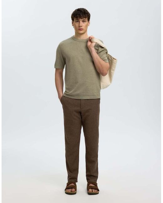 SELECTED Green Knitted Top for men