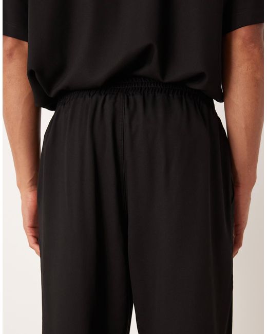 ASOS Black Co-ord Tapered Trousers for men