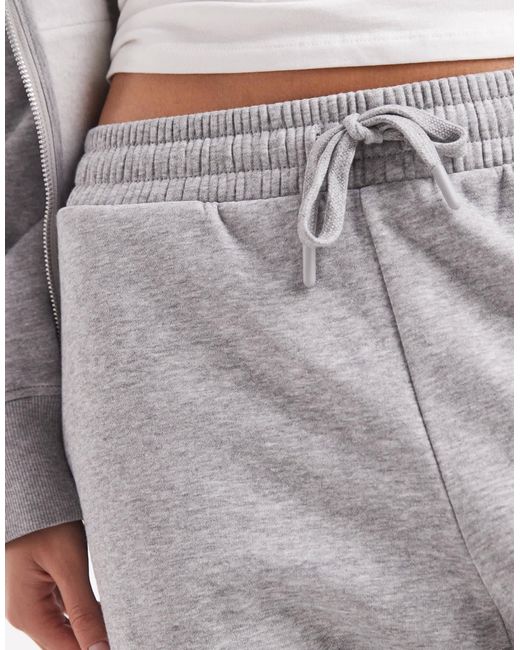 ASOS Gray Oversized Brushback jogger With Turnback Hem Detail