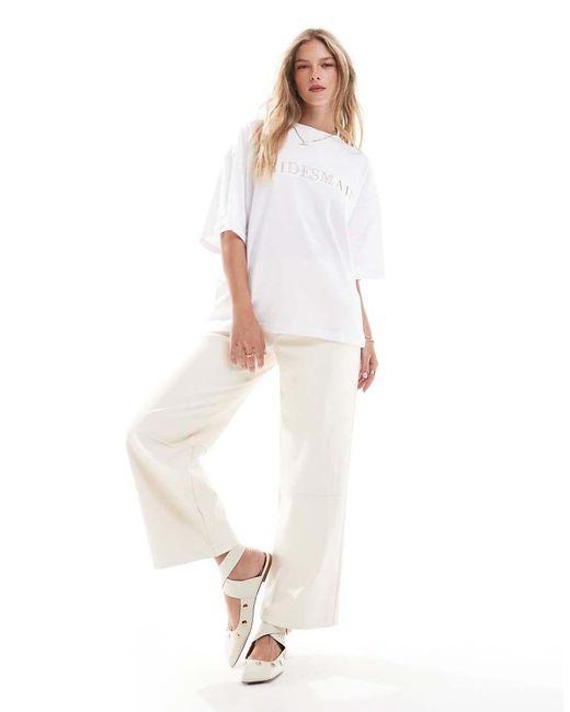 Six Stories White Bridesmaid Statement Tee